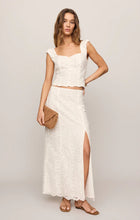 Load image into Gallery viewer, Z SUPPLY EMRIE EYELET MAXI SKIRT - WHITE
