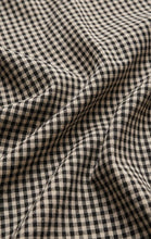 Load image into Gallery viewer, Z SUPPLY MERIT CROPPED GINGHAM LINEN TOP - BLACK

