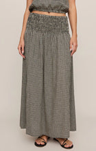 Load image into Gallery viewer, Z SUPPLY BROOKE GINGHAM MAXI SKIRT - BLACK
