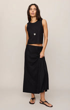 Load image into Gallery viewer, Z SUPPLY MERYL MIDI SKIRT - BLACK
