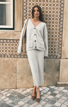 Load image into Gallery viewer, Z SUPPLY COZY MOMENT SWEATER MIDI SKIRT - FEATHER GREY
