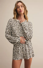 Load image into Gallery viewer, Z SUPPLY LUXE LEOPARD LONG SLEEVE TOP - CHAMPAGNE

