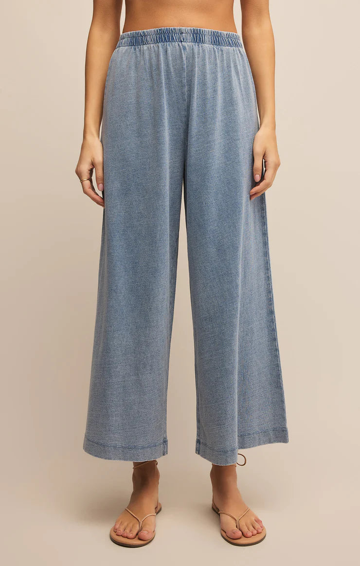 Z SUPPLY SCOUT JERSEY DENIM PANT - MEDIUM INDIGO