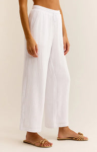 Z SUPPLY BONDI GAUZE PANT - WHITE