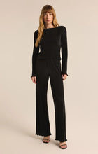 Load image into Gallery viewer, Z SUPPLY VERONICA PLEATED BOAT NECK TOP - BLACK
