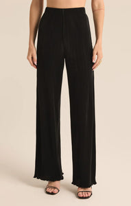 Z SUPPLY DENIA PLEATED HIGH RISE PANT - BLACK