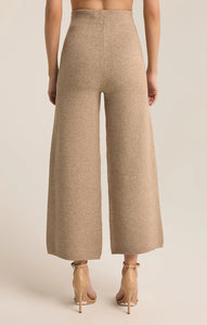 Z SUPPLY ELOWEN JACQUARD PANT - OATMEAL HEATHER