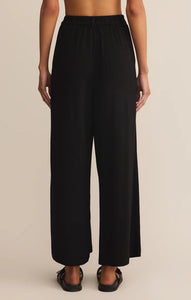 Z SUPPLY VISTA LINEN PANT - BLACK