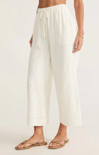 Load image into Gallery viewer, Z SUPPLY ROMI KNIT EYELET PANT - WHITE
