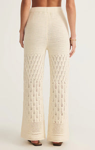 Z SUPPLY ADIA CROCHET PANT - SEA SALT