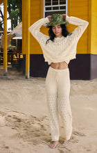Load image into Gallery viewer, Z SUPPLY ADIA CROCHET PANT - SEA SALT
