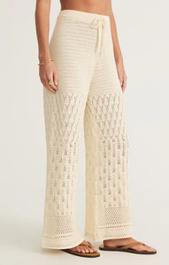 Z SUPPLY ADIA CROCHET PANT - SEA SALT