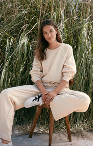 Z SUPPLY TAKE ALL FRENCH TERRY TRACK PANT - CRYSTAL