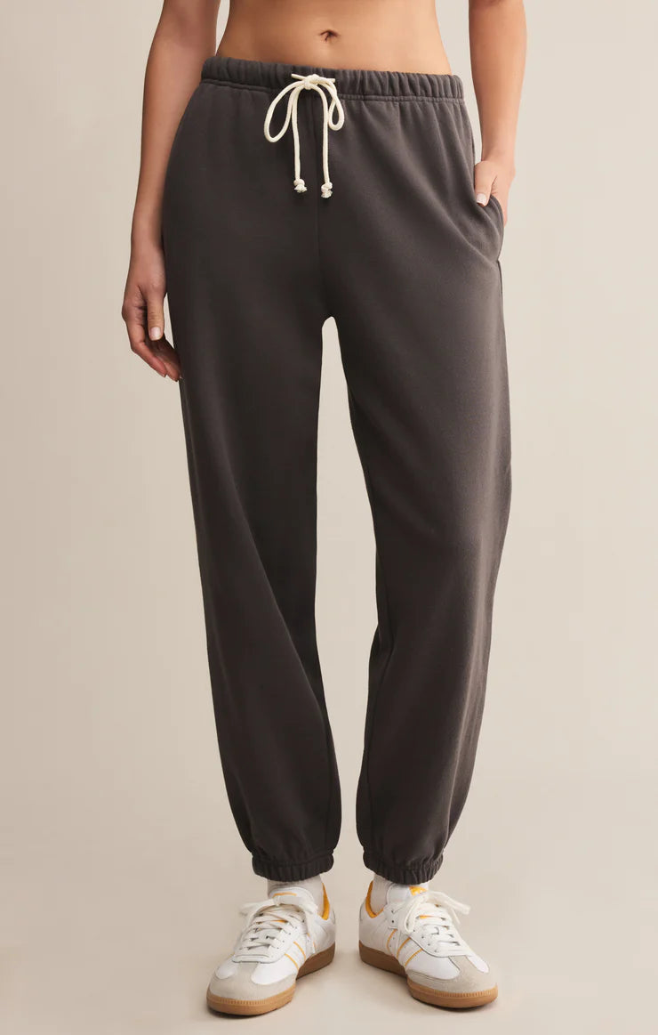 Z SUPPLY CLASSIC BOYFRIEND JOGGER - WASHED BLACK