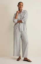 Load image into Gallery viewer, Z SUPPLY THE PERFECT STRIPED LINEN PANT - WHITE
