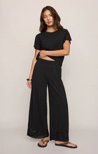 Load image into Gallery viewer, Z SUPPLY BANYAN CROCHET PANT - BLACK
