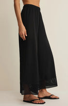 Load image into Gallery viewer, Z SUPPLY BANYAN CROCHET PANT - BLACK
