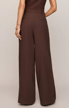 Load image into Gallery viewer, Z SUPPLY MAGNOLIA WIDE LEG LINEN TROUSER PANT - CHOCOLATE CHERRY
