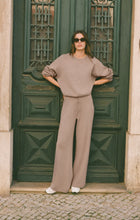 Load image into Gallery viewer, Z SUPPLY TAKE IT EASY WIDE LEG SWEATER PANT - HEATHER ASH
