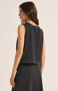 Z SUPPLY SLOANE COTTON JERSEY TANK - BLACK
