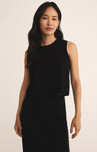 Load image into Gallery viewer, Z SUPPLY SLOANE COTTON JERSEY TANK - TRUE BLACK
