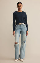 Load image into Gallery viewer, Z SUPPLY MODERN SLUB LONG SLEEVE TOP - ECLIPSE
