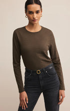 Load image into Gallery viewer, Z SUPPLY MODERN SLUB LONG SLEEVE TOP - TAVERN
