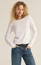 Load image into Gallery viewer, Z SUPPLY MODERN SLUB LONG SLEEVE TEE - WHITE
