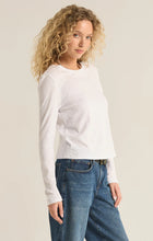 Load image into Gallery viewer, Z SUPPLY MODERN SLUB LONG SLEEVE TEE - WHITE

