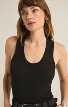 Load image into Gallery viewer, Z SUPPLY SIRENA RIB TANK - BLACK
