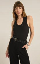 Load image into Gallery viewer, Z SUPPLY SIRENA RIB TANK - BLACK
