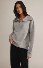 Load image into Gallery viewer, Z SUPPLY SONATA FLEECE HALF ZIP SWEATSHIRT - CLASSIC HEATHER GREY
