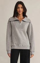 Load image into Gallery viewer, Z SUPPLY SONATA FLEECE HALF ZIP SWEATSHIRT - CLASSIC HEATHER GREY
