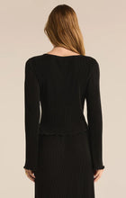 Load image into Gallery viewer, Z SUPPLY VERONICA PLEATED BOAT NECK TOP - BLACK
