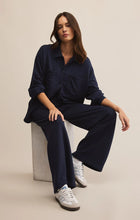 Load image into Gallery viewer, Z SUPPLY LAYOVER MODAL FLEECE BUTTON UP - ECLIPSE
