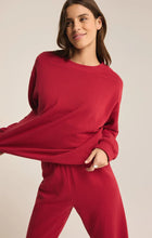 Load image into Gallery viewer, Z SUPPLY CLASSIC BOYFRIEND FLEECE SWEATSHIRT - HAUTE RED
