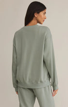 Load image into Gallery viewer, Z SUPPLY CLASSIC BOYFRIEND FLEECE SWEATSHIRT - SAGE GREEN
