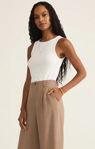 Z SUPPLY HADLEY RIB TANK - WHITE