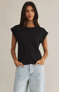 Z SUPPLY CAMINO TEE - BLACK