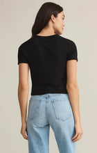 Load image into Gallery viewer, Z SUPPLY SECOND SKIN CROPPED TEE - BLACK

