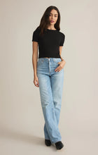 Load image into Gallery viewer, Z SUPPLY SECOND SKIN CROPPED TEE - BLACK
