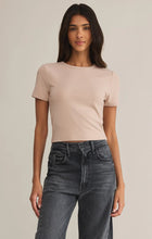 Load image into Gallery viewer, Z SUPPLY SECOND SKIN CROPPED TEE - PARCHMENT
