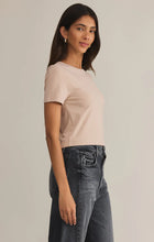 Load image into Gallery viewer, Z SUPPLY SECOND SKIN CROPPED TEE - PARCHMENT
