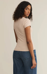 Z SUPPLY AVERY TEE - PARCHMENT