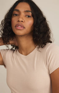 Z SUPPLY AVERY TEE - PARCHMENT