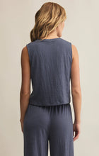 Load image into Gallery viewer, Z SUPPLY SLOANE TEXTURED SLUB TOP - WORN BLUE
