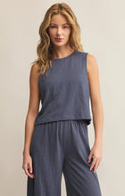 Load image into Gallery viewer, Z SUPPLY SLOANE TEXTURED SLUB TOP - WORN BLUE
