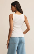 Load image into Gallery viewer, Z SUPPLY JAIDYNN WHIPSTITCH RIB TANK - WHITE
