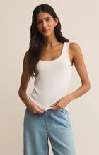 Load image into Gallery viewer, Z SUPPLY JAIDYNN WHIPSTITCH RIB TANK - WHITE
