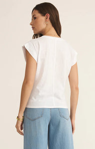 Z SUPPLY CAMINO SLUB TEE - WHITE